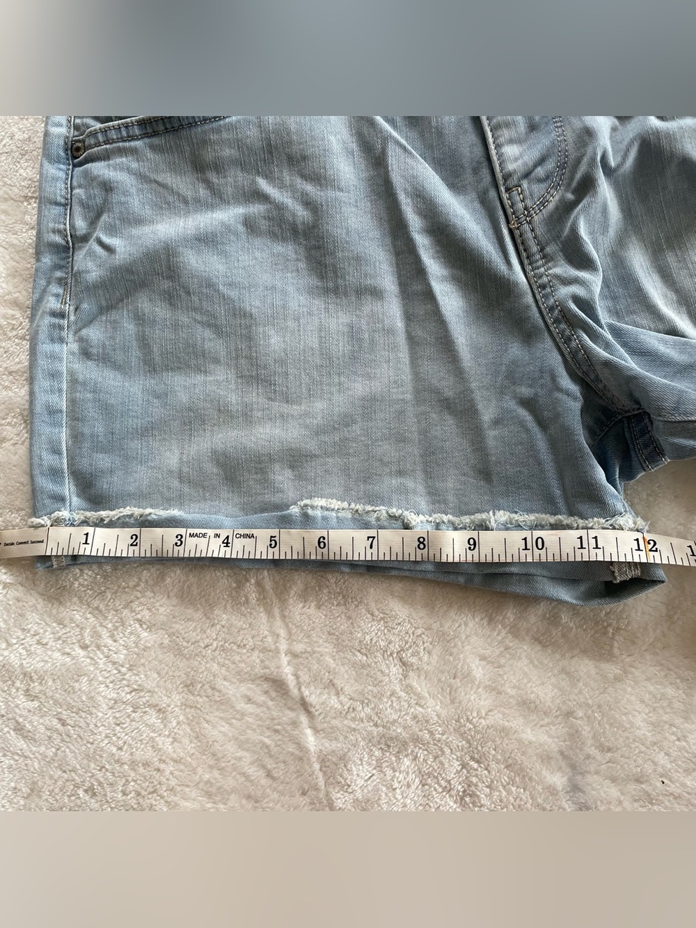 Falls Creek Light Denim Shorts size 14 - Picture 9 of 11